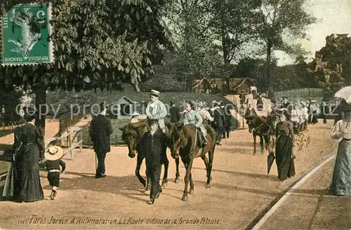 AK / Ansichtskarte Paris Jardin a Acclimatation la Route Grande Pelouse Paris