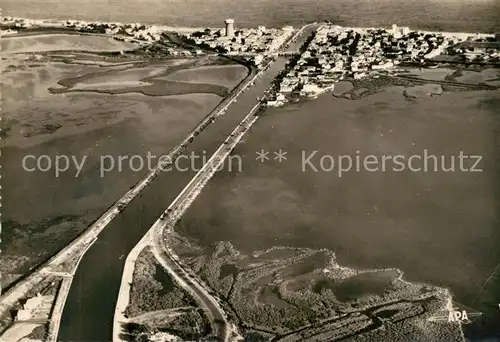 AK / Ansichtskarte Palavas les Flots_Herault Fliegeraufnahme Palavas les Flots_Herault