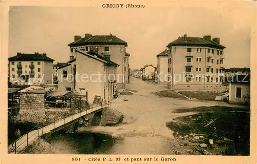 AK / Ansichtskarte Grigny_Rhone Cites PLM Pant sur le Garon Grigny Rhone