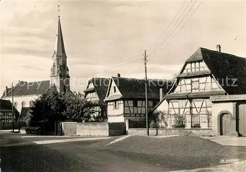 AK / Ansichtskarte Eckbolsheim Rue de l Eglise  Eckbolsheim