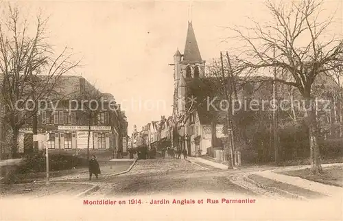 AK / Ansichtskarte Montdidier_Somme Jardin Anglais et Rue Parmentier Montdidier Somme