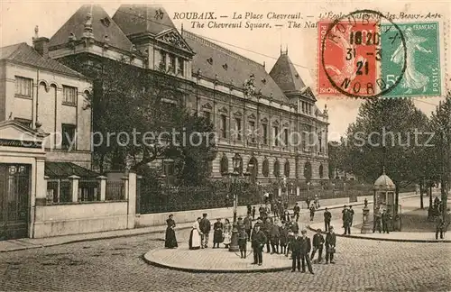 AK / Ansichtskarte Roubaix Place Chevreuil Ecole Nationale des Beaux Arts Roubaix