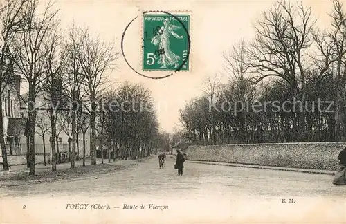 AK / Ansichtskarte Foecy Route de Vierzon Foecy