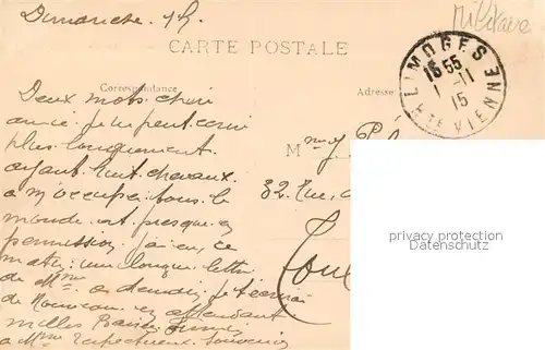 AK / Ansichtskarte Limoges_Haute_Vienne Quartier du 12e Escadron du Train Batiment principal Limoges_Haute_Vienne