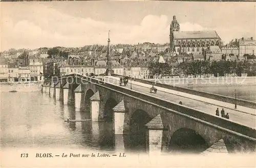 AK / Ansichtskarte Blois_Loir_et_Cher Pont sur la Loire Blois_Loir_et_Cher