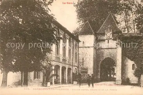 AK / Ansichtskarte Barbotan_les_Thermes Grand Hotel Porte Barbotan_les_Thermes