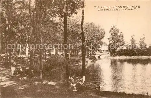 AK / Ansichtskarte Les_Sables d_Olonne Bords du lac de Tanchette Les_Sables d_Olonne