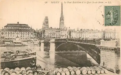 AK / Ansichtskarte Rouen Pont Boildieu Rouen