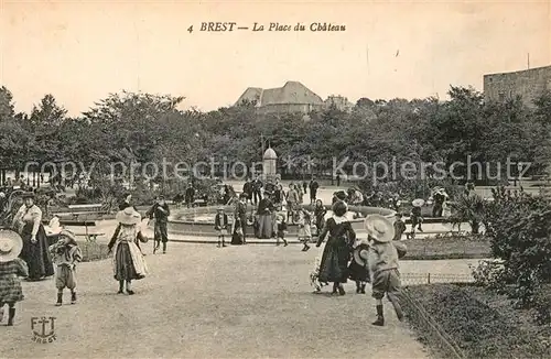 AK / Ansichtskarte Brest_Finistere Place du Chateau Brest_Finistere