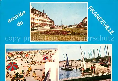 AK / Ansichtskarte Franceville Plage Avenue La Plage Ecole de Voile Franceville Plage