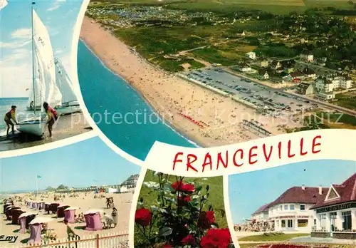 AK / Ansichtskarte Franceville Plage Vue aerienne Vue partielle La Plage Franceville Plage
