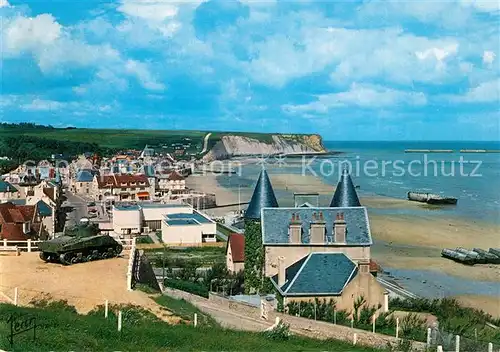 AK / Ansichtskarte Arromanches les Bains Vue generale Le Musee Le Port Arromanches les Bains
