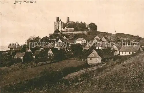 AK / Ansichtskarte Werleshausen Burg Hanstein Werleshausen