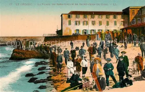 AK / Ansichtskarte Croisic_Le La Plage du Sanatorium de Saint Jean de Dieu Croisic_Le