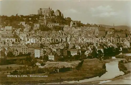 AK / Ansichtskarte Marburg_Lahn Panorama Marburg_Lahn