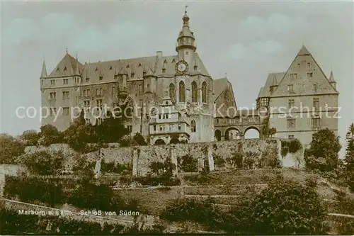 AK / Ansichtskarte Marburg_Lahn Schloss Marburg_Lahn