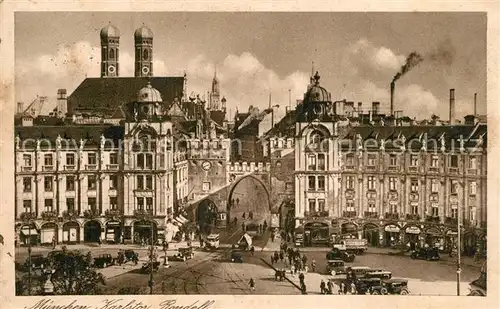 AK / Ansichtskarte Muenchen Karlstor Rondell Muenchen
