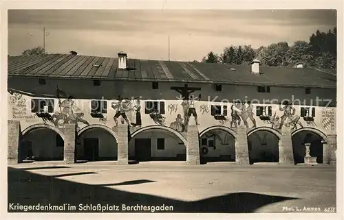 AK / Ansichtskarte Berchtesgaden Kriegerdenkmal Schlossplatz Berchtesgaden