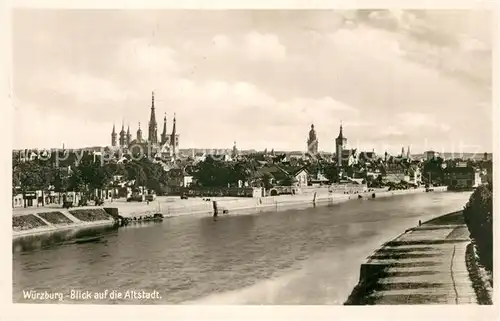 AK / Ansichtskarte Wuerzburg Altstadt Wuerzburg