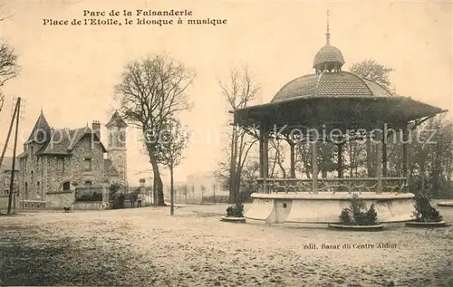 AK / Ansichtskarte Ablon_Calvados Parc de la Faisanderie Place de l Etoile Kiosque a Musique  Ablon Calvados