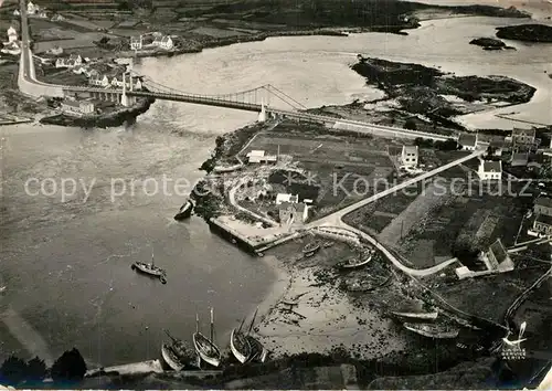 AK / Ansichtskarte Pont Lorois Vue aerienne Port Niscop Riviere d Etel  