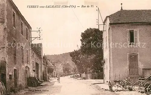 AK / Ansichtskarte Verrey sous Salmaise Une rue Verrey sous Salmaise