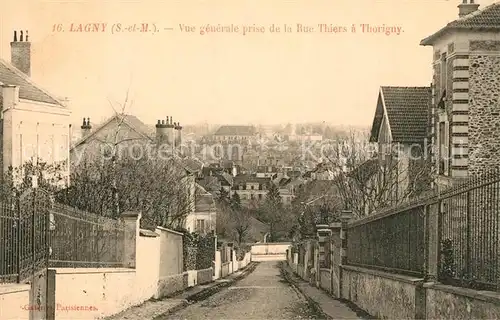 AK / Ansichtskarte Lagny sur Marne Vue generale prise de la Rue Thiers a Thorigny Lagny sur Marne
