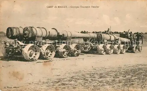 AK / Ansichtskarte Camp_de_Mailly Groupes Tracteurs Demler Camp_de_Mailly