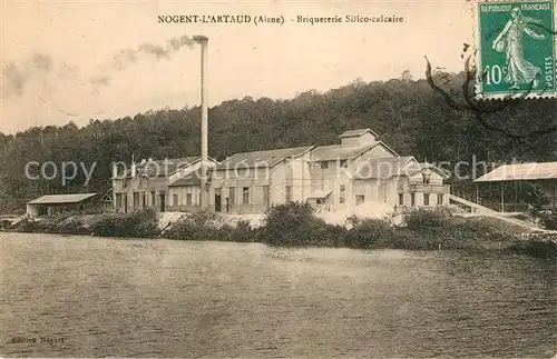 AK / Ansichtskarte Nogent l_Artaud Briqueterie Silico calcaire Nogent l Artaud