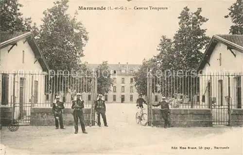 AK / Ansichtskarte Marmande Caserne Tempours Soldats Militaire Marmande