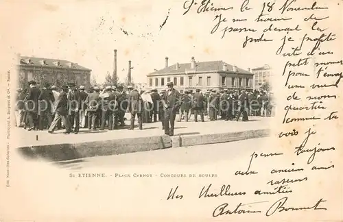 AK / Ansichtskarte Saint Etienne_Loire Place Carnot Concours de Boules Saint Etienne Loire