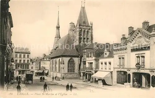 AK / Ansichtskarte L_Aigle Place Saint Martin Eglise L_Aigle