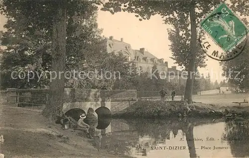 AK / Ansichtskarte Saint Dizier_Haute Marne Place Jumeret Pont Saint Dizier Haute Marne