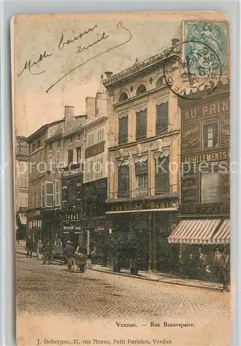 AK / Ansichtskarte Verdun_Meuse Rue Beaurepaire Verdun Meuse