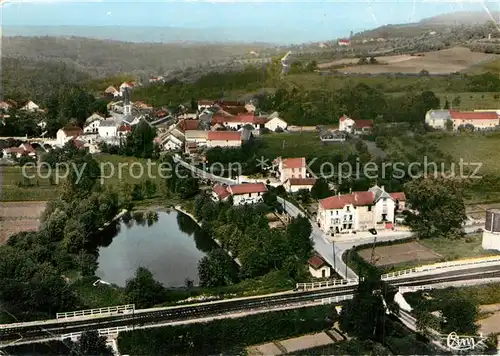 AK / Ansichtskarte Vaux sous Aubigny Quartier Gare vue aerienne Vaux sous Aubigny