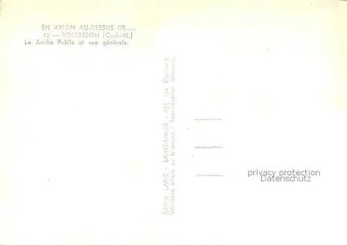 AK / Ansichtskarte Rostrenen Jardin Public vue aerienne Rostrenen