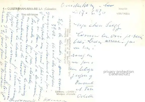 AK / Ansichtskarte Ouistreham Vue aerienne Ouistreham