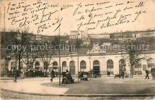 AK / Ansichtskarte Agen_Lot_et_Garonne La Gare Agen_Lot_et_Garonne