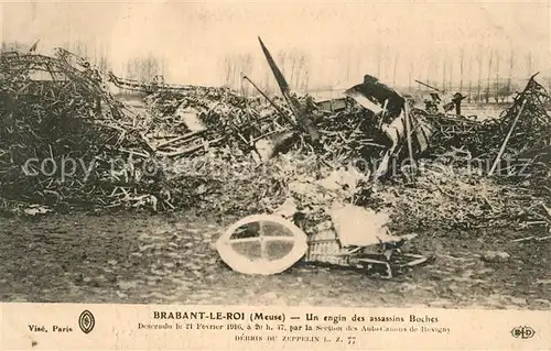 AK / Ansichtskarte Brabant le Roi Un engin des assassins Boches Brabant le Roi