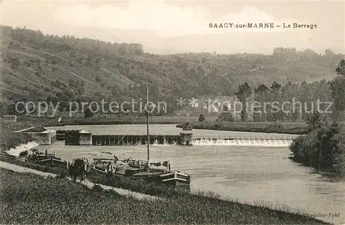 AK / Ansichtskarte Saacy sur Marne Le Barrage Saacy sur Marne
