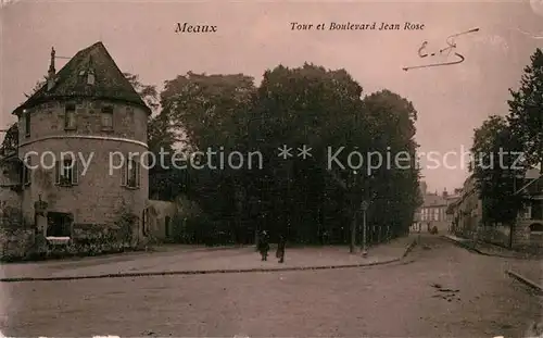 AK / Ansichtskarte Meaux_Seine_et_Marne Tour et Boulevard Jean Rose Meaux_Seine_et_Marne