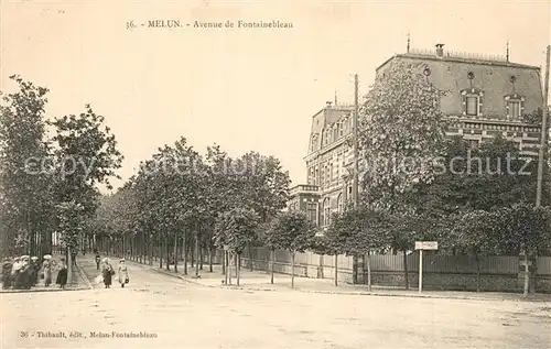 AK / Ansichtskarte Melun_Seine_et_Marne Avenue de Fontainebleau Melun_Seine_et_Marne