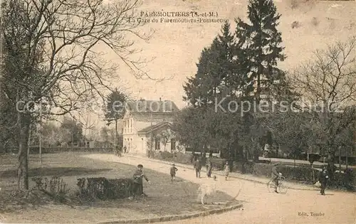 AK / Ansichtskarte Faremoutiers La Gare du Faremoutiers Pommense Faremoutiers