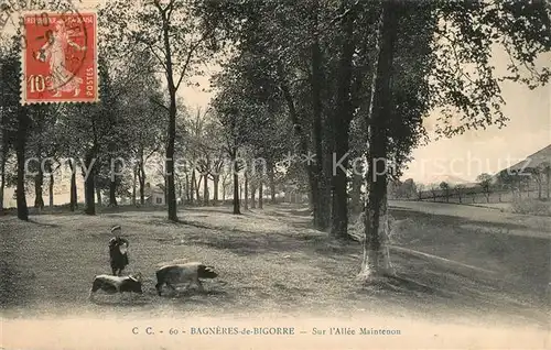 AK / Ansichtskarte Bagneres de Bigorre Sur lAllee Maintenon Bagneres de Bigorre