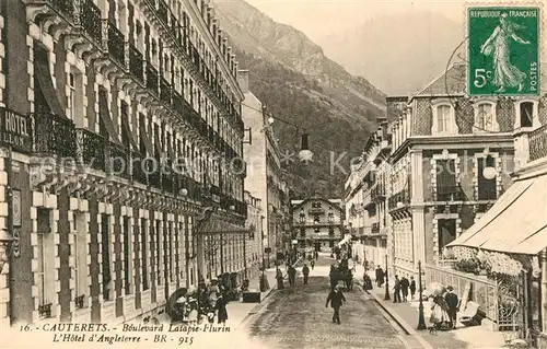 AK / Ansichtskarte Cauterets Boulevard Latapie Flurin LHotel d Angleterre Cauterets