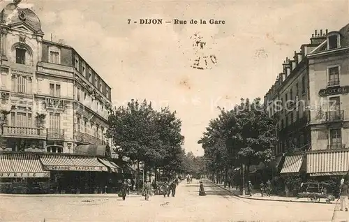 AK / Ansichtskarte Dijon_Cote_d_Or Rue de la Gare Dijon_Cote_d_Or