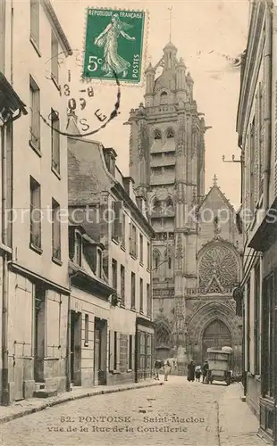 AK / Ansichtskarte Pontoise_Val d_Oise Saint Maclou vue de la Rue de la Coutellerie 