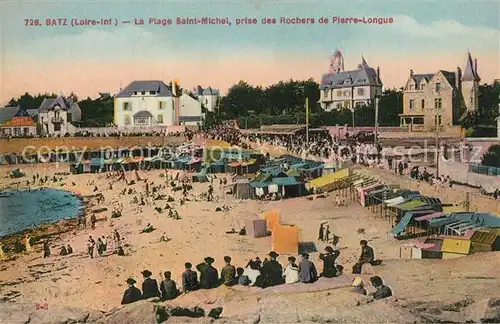 AK / Ansichtskarte Batz sur Mer La Plage Saint Michel prise des Rochers de Pierre Longue Batz sur Mer