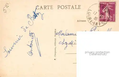 AK / Ansichtskarte Batz sur Mer Noce de Paludiers Batz sur Mer