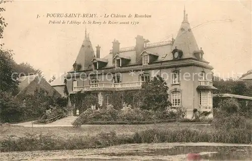 AK / Ansichtskarte Pouru Saint Remy La Chateau de Romeban Prevote de lAbbaye de St Remy de Reims avant 1570 Pouru Saint Remy